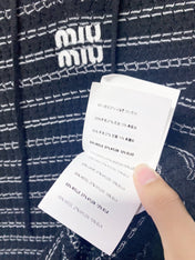 MIUMIU 26S LONG-SLEEVE KNIT TOP 1440
