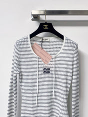 MIUMIU 26S LONG-SLEEVE KNIT TOP 1439