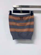 MIUMIU 26S KNIT CARDIGAN AND MINI SKIRT SET 1441