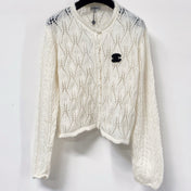 CHANEL 26S OPENWORK KNIT CARDIGAN 1512