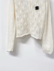 CHANEL 26S OPENWORK KNIT CARDIGAN 1512