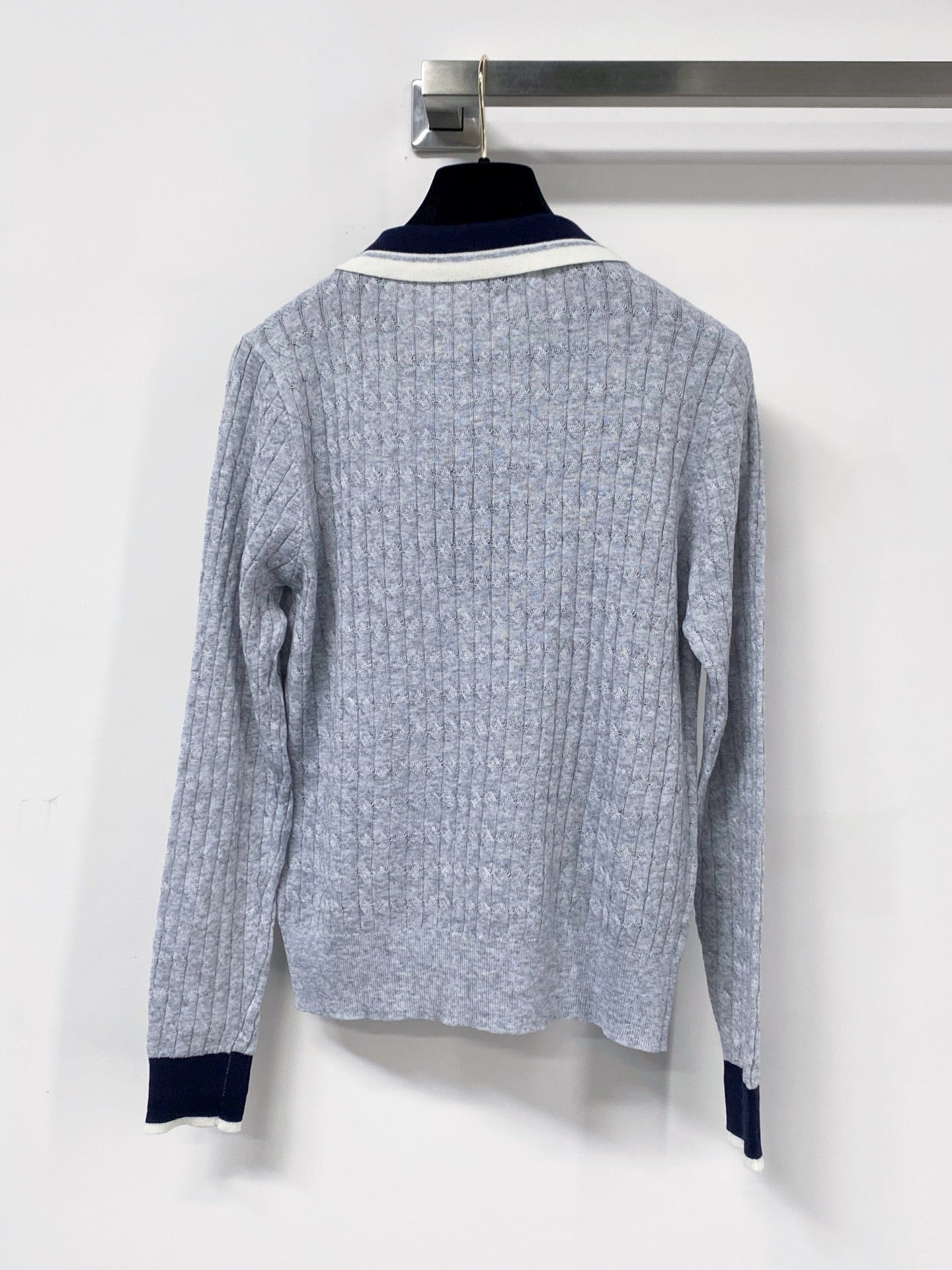 YSL 26S POLO COLLAR KNIT SWEATER 454