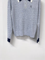 YSL 26S POLO COLLAR KNIT SWEATER 454