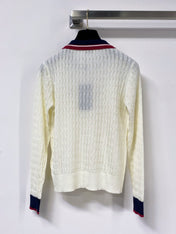 YSL 26S POLO COLLAR KNIT SWEATER 453