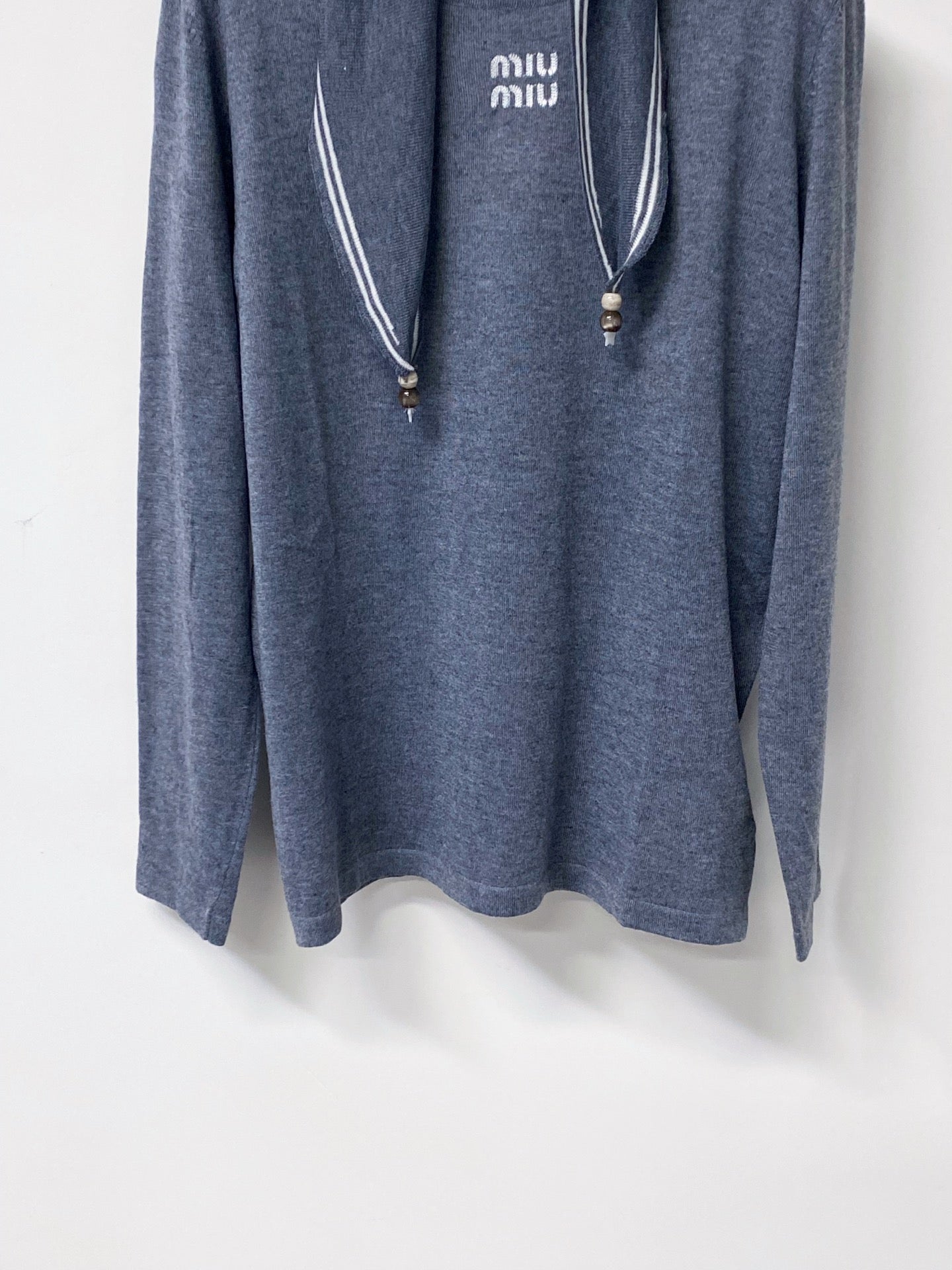 MIUMIU 26S LONG-SLEEVE KNIT TOP 1401