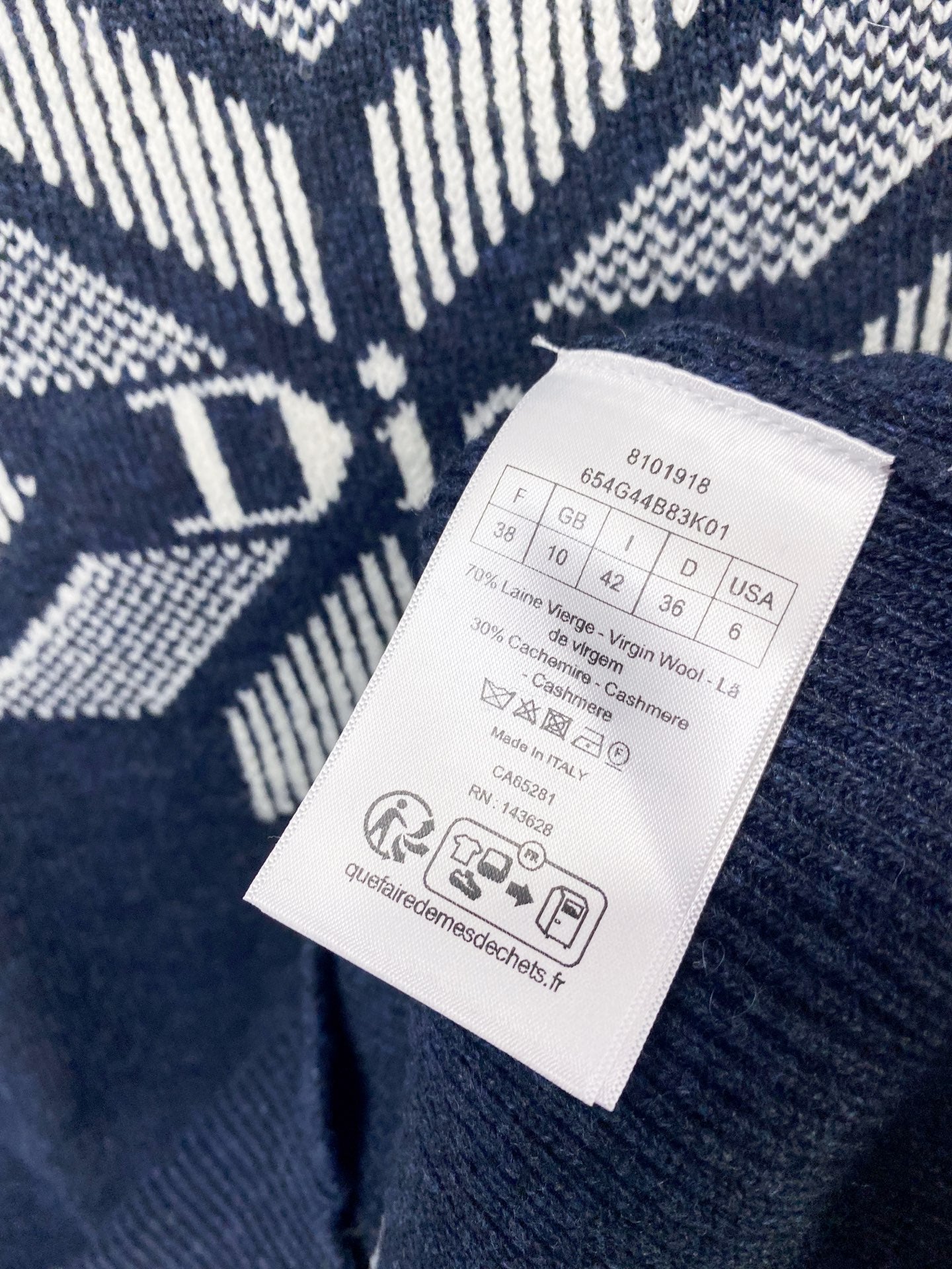 DIOR 26S MOCK-NECK WOOL SWEATER 1455