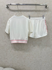 DIOR TRIMMED SHORT-SLEEVE T-SHIRT AND SHORTS SET 275221
