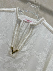 VALENTINO LONG-SLEEVE TOP AND SHORTS SET 275211