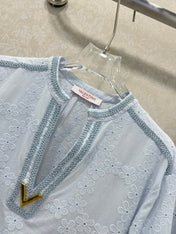 VALENTINO LONG-SLEEVE TOP AND SHORTS SET 275213