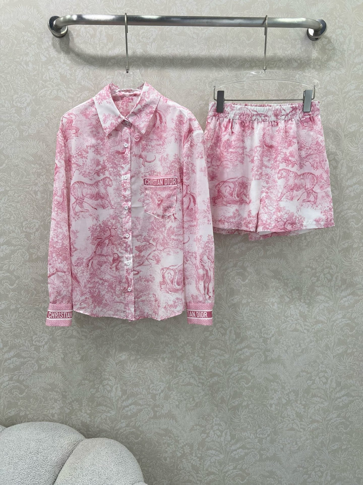 DIOR SET LONG-SLEEVE SHIRT AND SHORTS 269956
