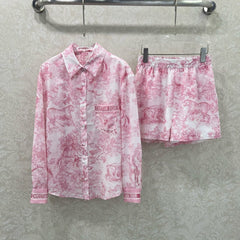 DIOR SET LONG-SLEEVE SHIRT AND SHORTS 269956