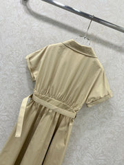 DIOR SHORT-SLEEVE DRESS WITH COLLAR 269973