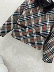 BURBERRY 25S COTTON PLAID JACKET 129