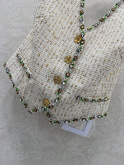 CHANEL 26S BEADED HALTER NECK VEST 821