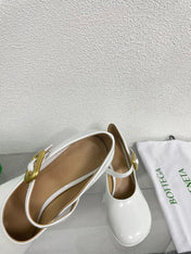 ATOMIC MARY-JANE PUMP 9 CM IN WHITE CALFSKIN