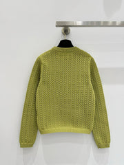 GUCCI CLASSIC KNIT CARDIGAN IN BUTTER YELLOW 267475