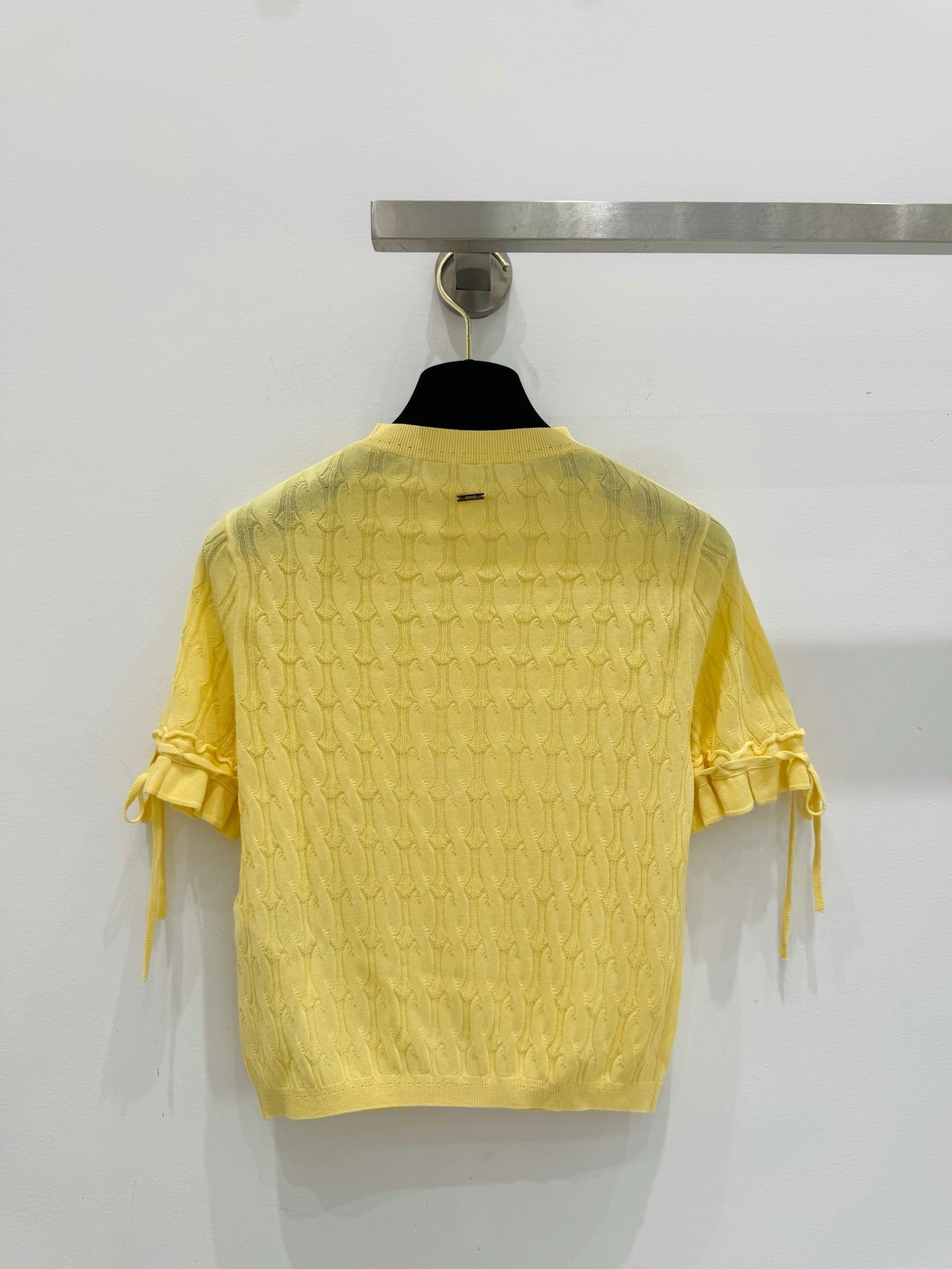 GUCCI 26S SHORT-SLEEVE CABLE-KNIT SWEATER 376