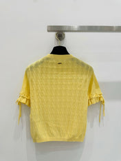 GUCCI 26S SHORT-SLEEVE CABLE-KNIT SWEATER 376