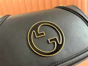 GUCCI 26S BLONDIE SHOULDER BAG 26 IN BLACK CALFSKIN