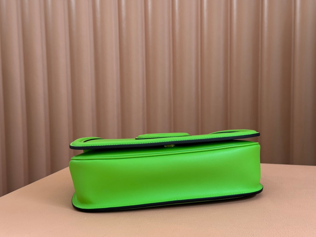 GUCCI 26S BLONDIE BAG 27 IN GREEN CALFSKIN