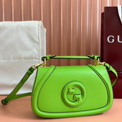 GUCCI 26S BLONDIE BAG 27 IN GREEN CALFSKIN