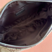 SMALL CROSSBODY BAG 23.5 IN BEIGE AND DARK BROWN GG CANVAS