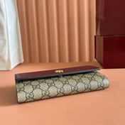 GG MARMONT BAG 19 EBONY AND DARK RED CALFSKIN ON CHAIN
