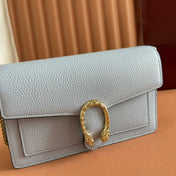 GUCCI 25S DIONYSUS WALLET ON CHAIN 20 IN LIGHT BLUE CALFSKIN