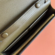 GUCCI 25S DIONYSUS WALLET ON CHAIN 20 IN DARK OLIVE GREEN CALFSKIN