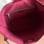 GUCCI 25S EMBLEM MEDIUM SHOULDER BAG 26 IN ROSSO ANCORA RED CALFSKIN