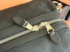 GUCCI 26S DUFFEL BAG 52 IN BLACK CANVAS