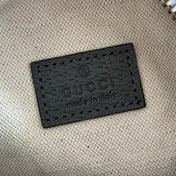 GUCCI 25S OPHIDIA MINI SHOULDER BAG 19 CM IN GREY SUEDE