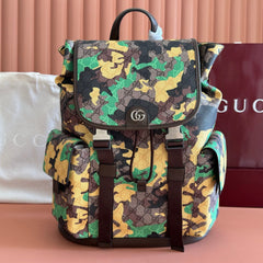 GUCCI 26S BACKPACK 46 IN MULTICOLOR COATED CANVAS STYLE 3