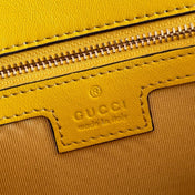GUCCI 26S GG MARMONT BAG 26 IN YELLOW LAMBSKIN