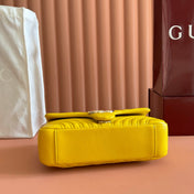 GUCCI 26S GG MARMONT BAG 26 IN YELLOW LAMBSKIN