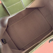 GUCCI 26S GG MARMONT TOTE BAG 17 IN MOSS GREEN CALFSKIN