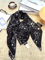 CHANEL 25S SCARF 140 CM IN CASHMERE SILK 943918