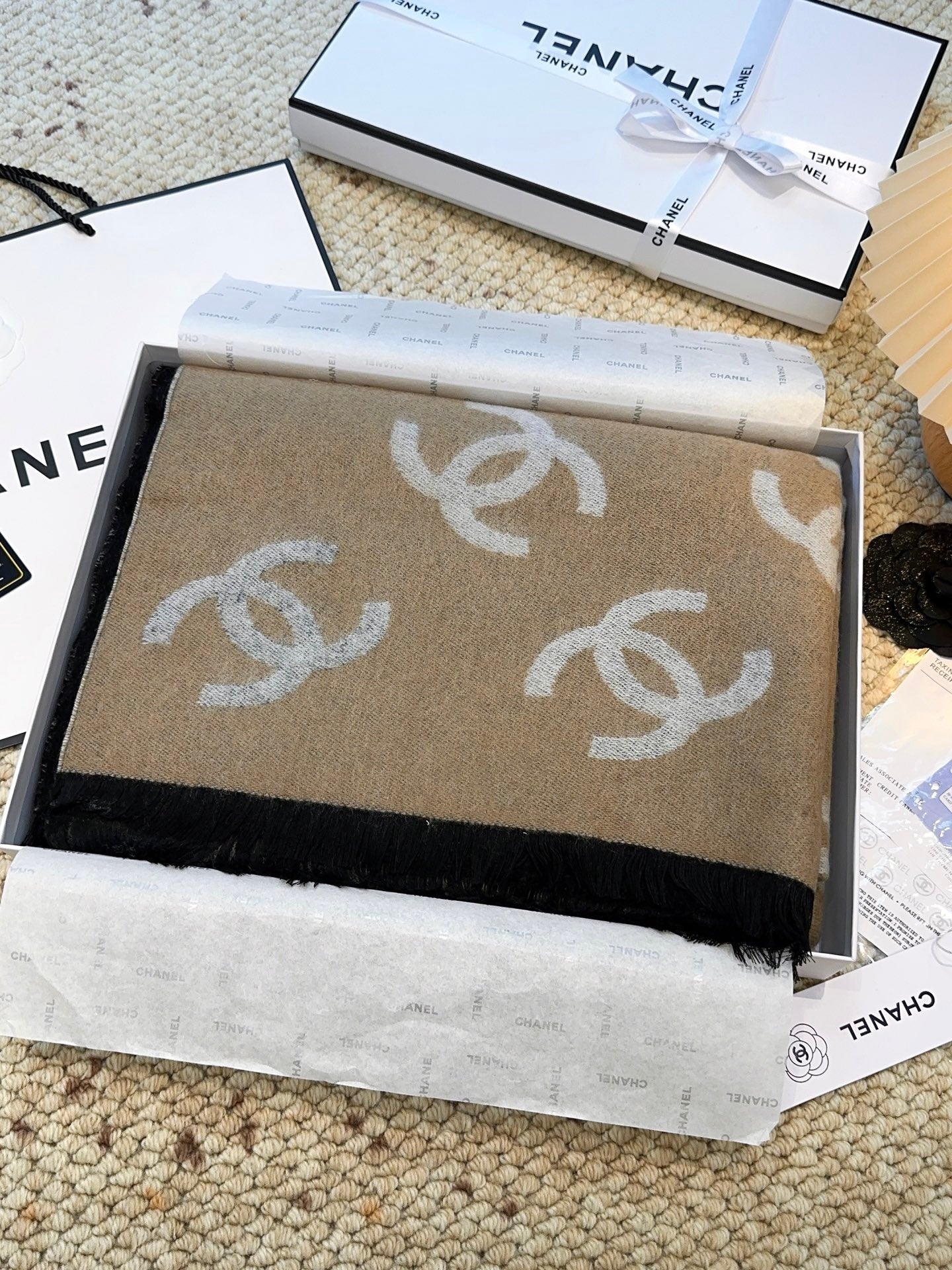 CHANEL 25S SCARF 200 CM IN CASHMERE 942780