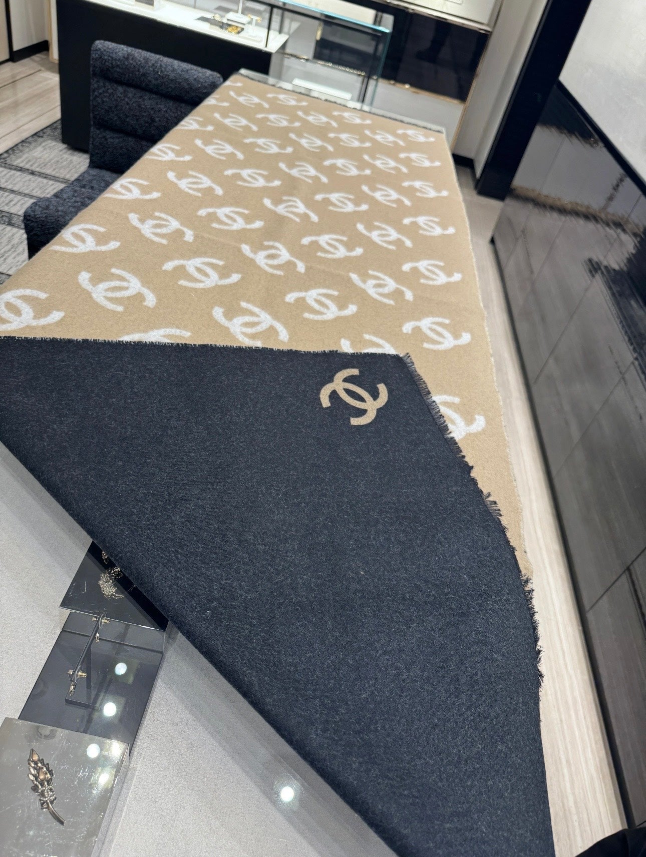 CHANEL 25S SCARF 200 CM IN CASHMERE 942780