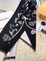 CHANEL 25S SCARF 203 CM IN CASHMERE 943933