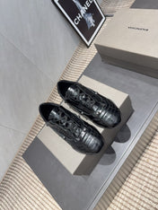 BALENCIAGA 25S SNEAKER IN BLACK CALFSKIN