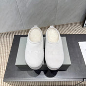 BALENCIAGA 25S AURALEE SLIP-ON 50 MM IN WHITE SUEDE STYLE 3