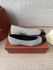 BALLET IN BLACK TWEED MIX LAMBSKIN