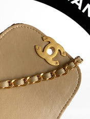 CHANEL 26S TOP HANDLE BAG 19 IN NATURAL RAFFIA AND CALFSKIN GOLD HARDWARE