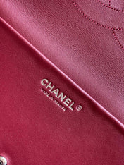 CHANEL 26S SOUPLISSIMO MAXI FLAP 39 IN OLIVE GREEN CROCODILE-EMBOSSED CALFSKIN SILVER HARDWARE