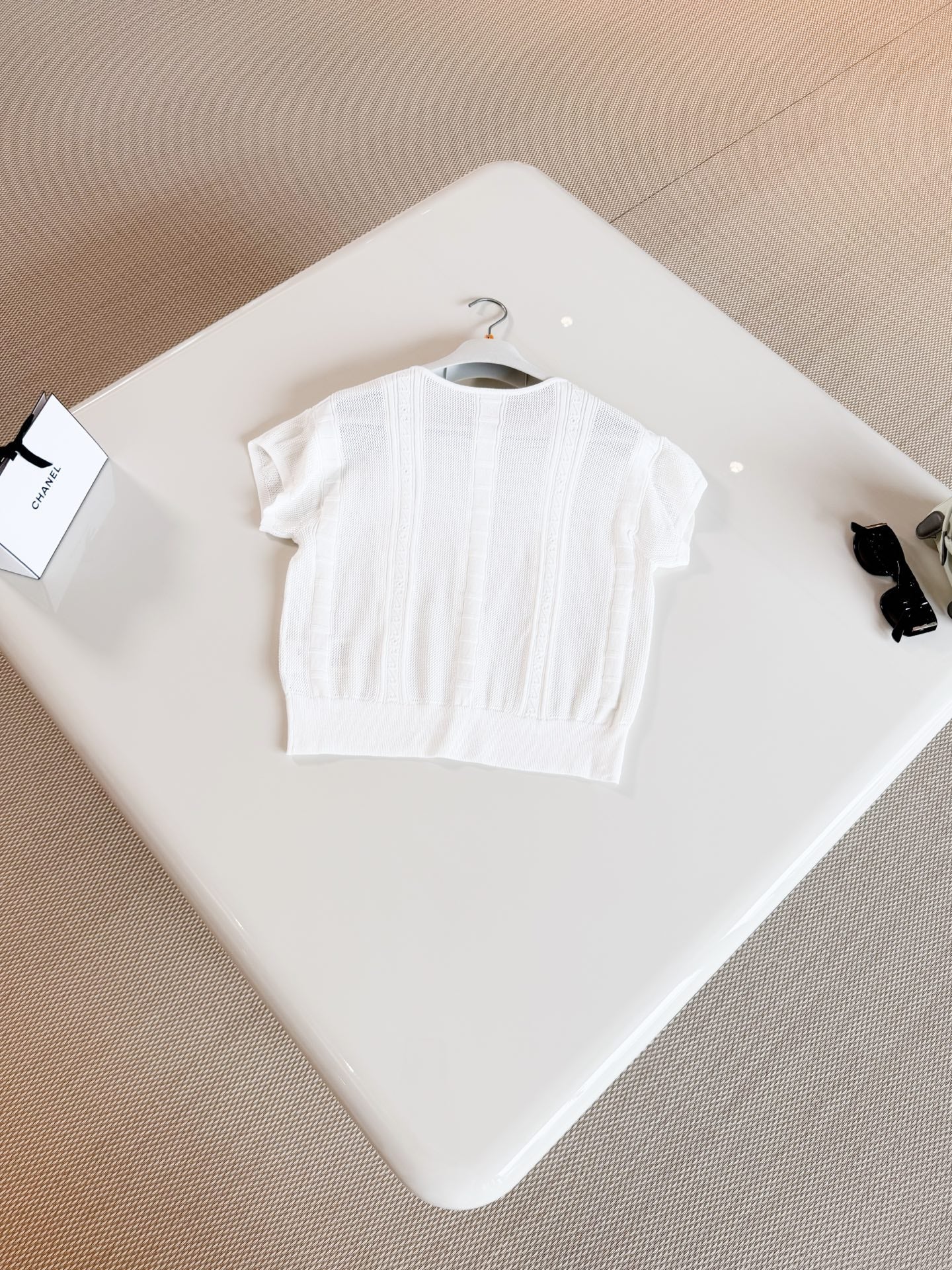 HERMES 26S SHORT-SLEEVE KNIT TOP 783