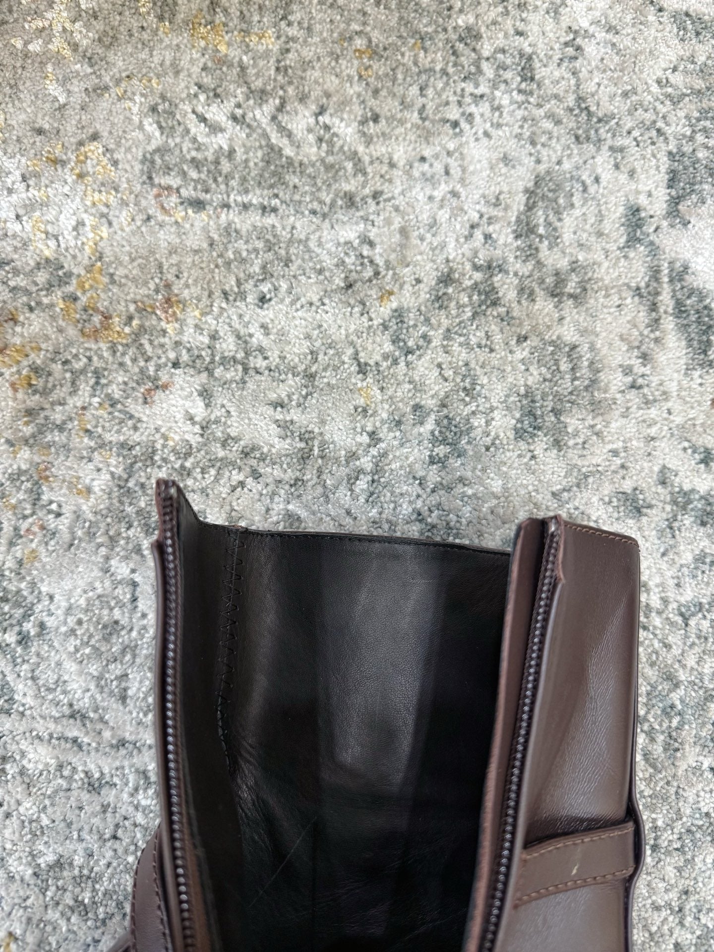 HM 26S FLAT ANKLE BOOTS IN DARK BROWN CALFSKIN