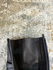HM 26S POINTED-TOE ANKLE BOOTS 35 MM IN BLACK CALFSKIN
