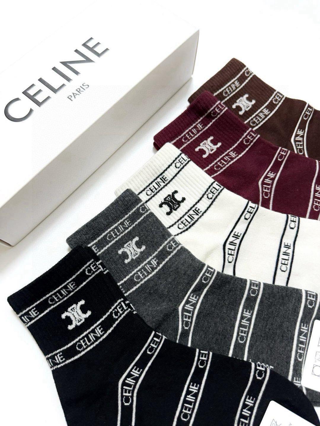 CELINE 26S ANKLE SOCKS 544089 (1 BOX)