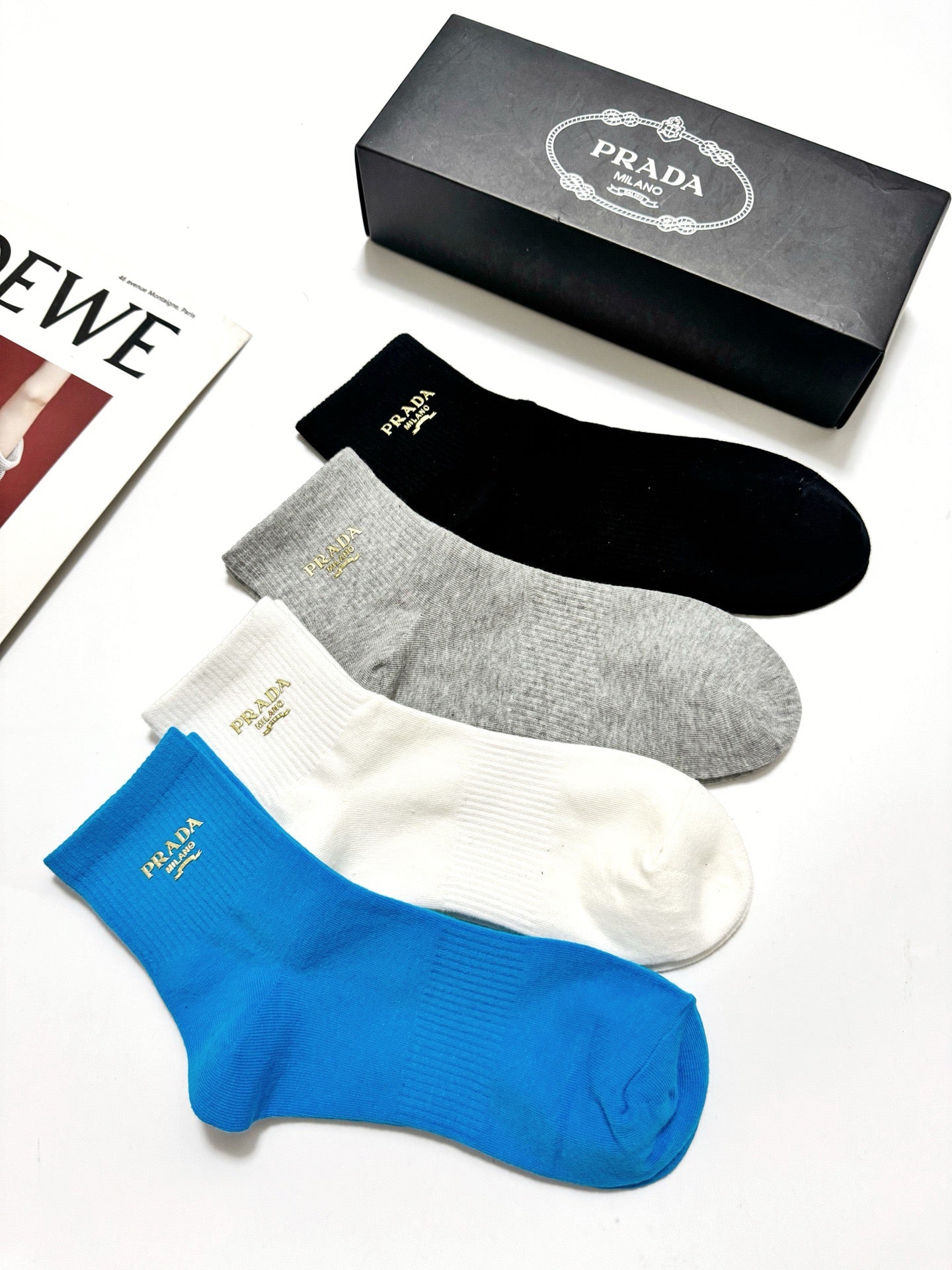 PRADA 26S ANKLE SOCKS 315691 (1 BOX)